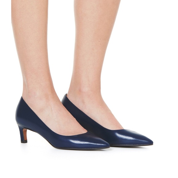 Aquatalia Marianna Suede Pointed Toe Pump Espresso - Picture 8 of 16